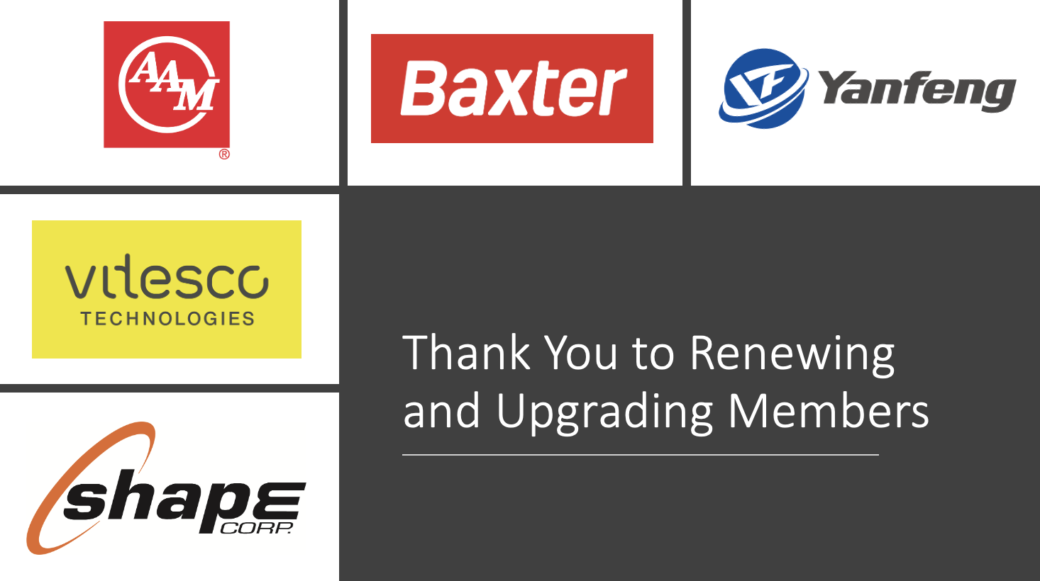 CADIA's renewing members