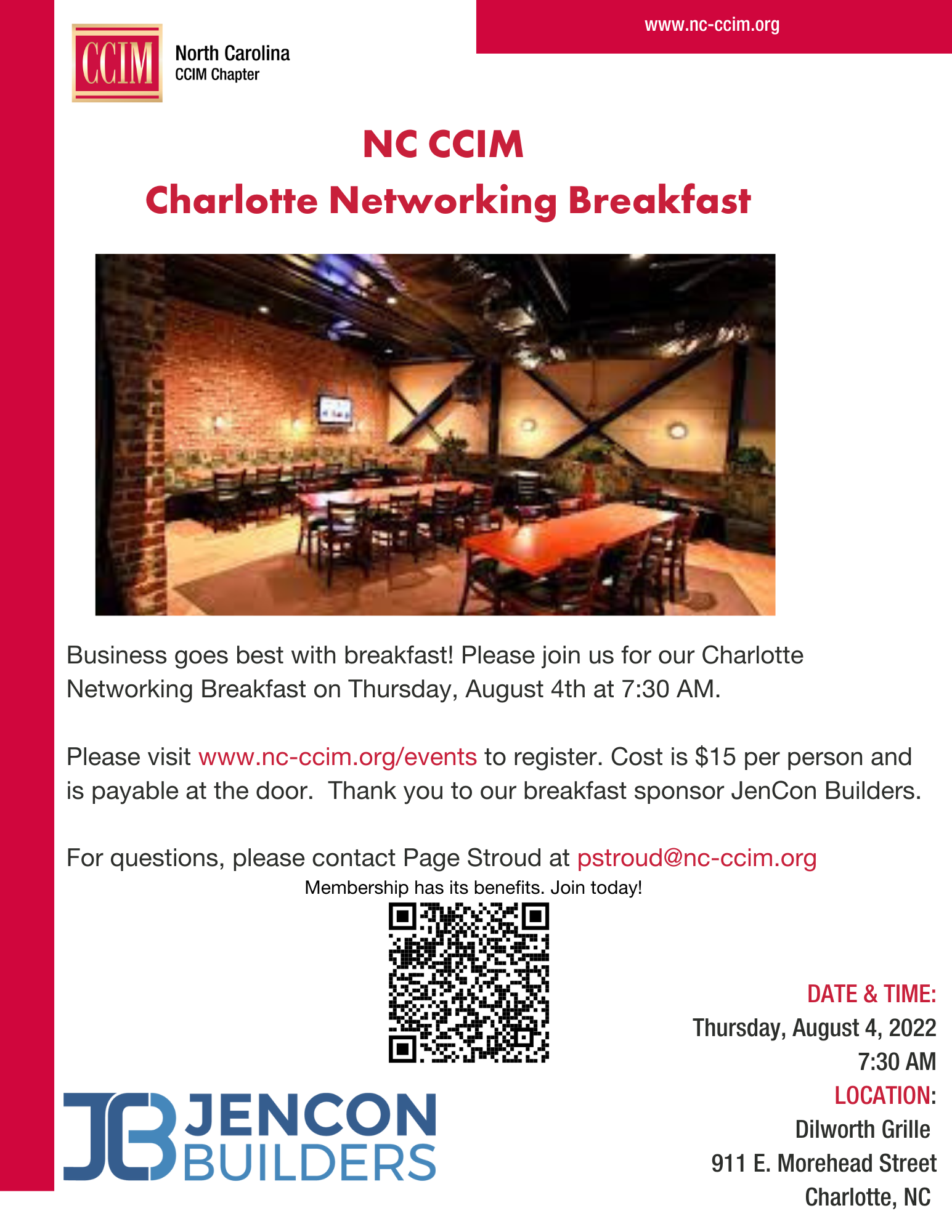 Charlotte Networking Breakfast North Carolina CCIM Chapter