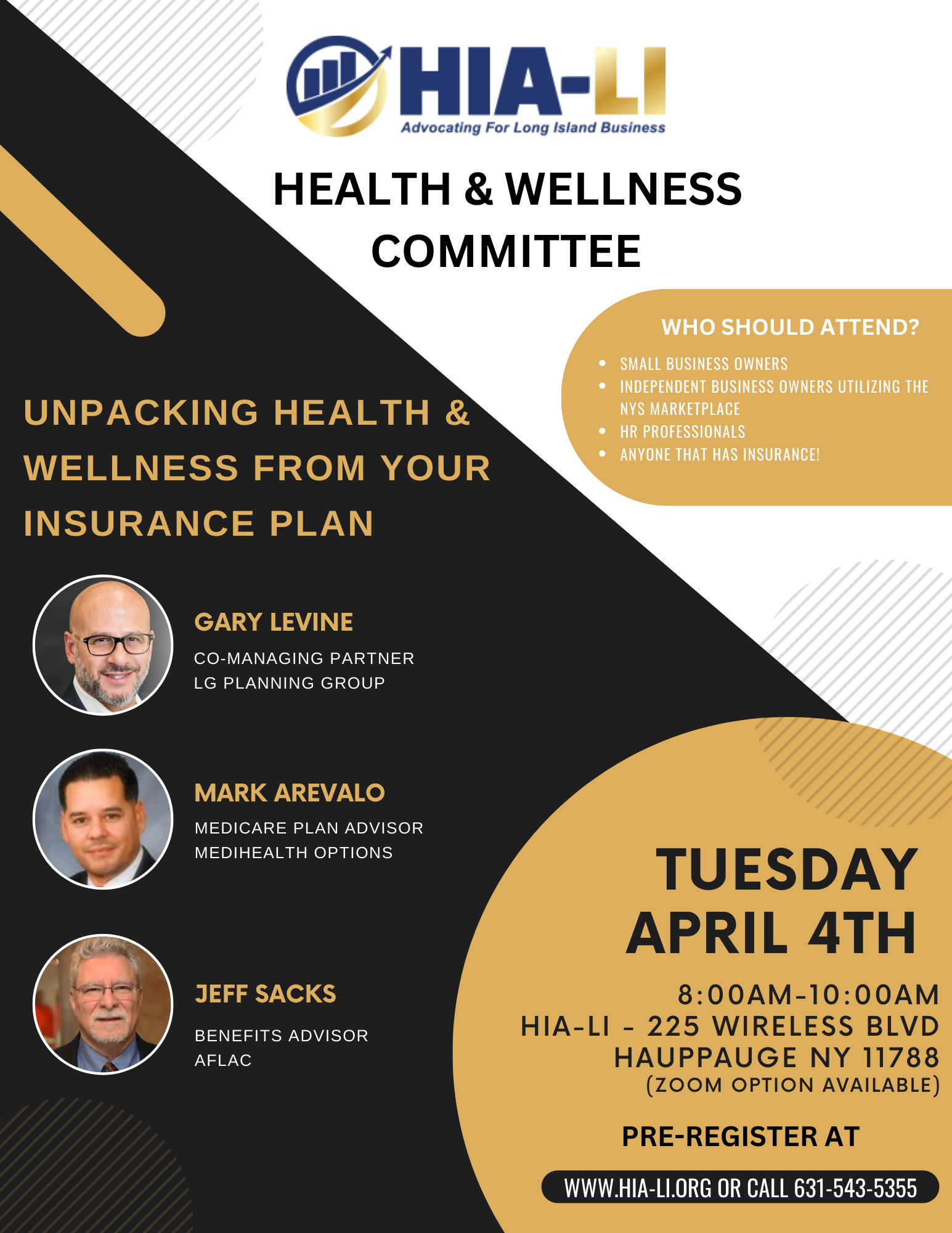 Health & Wellness Committee Meeting -Calendar - HIA-LI