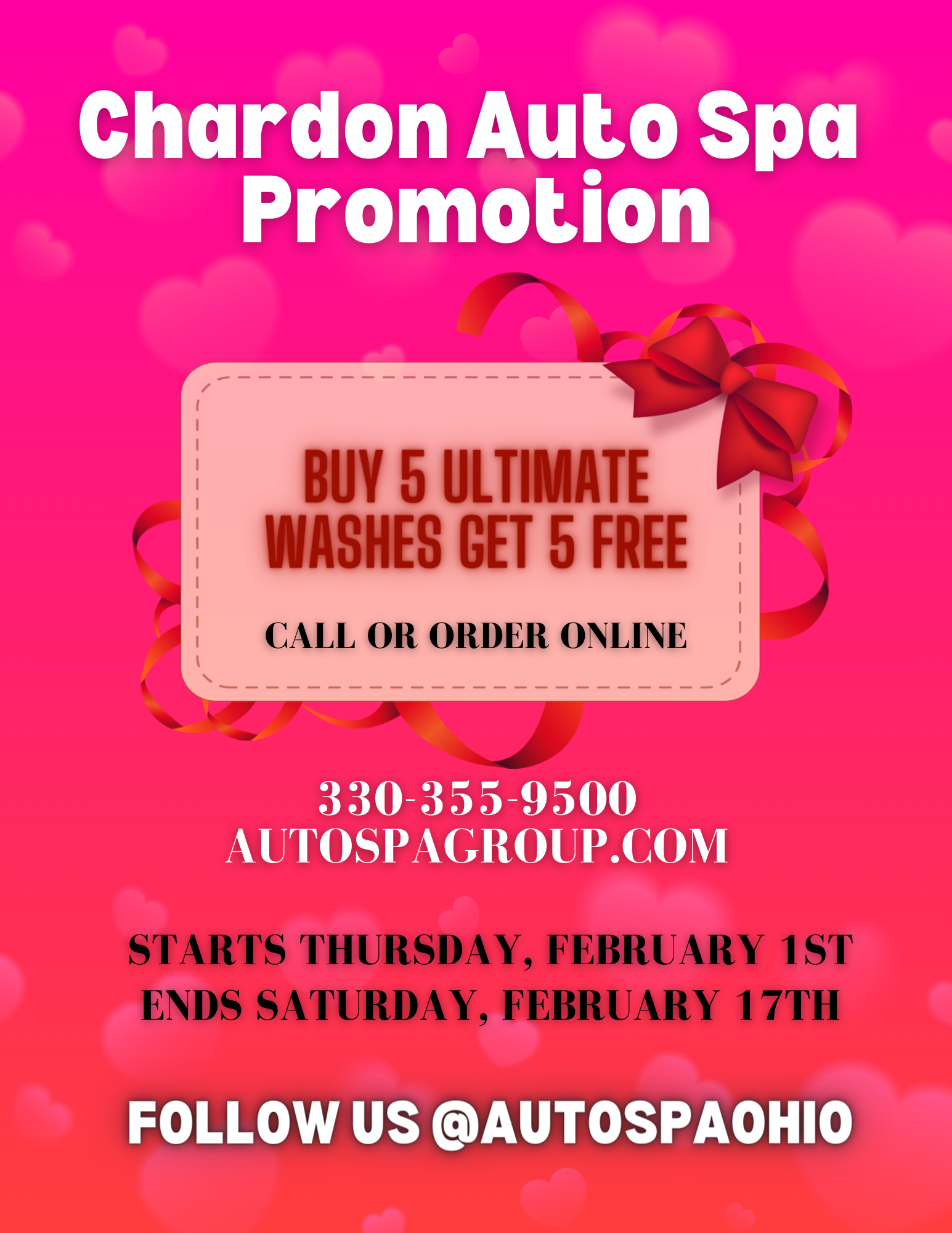 Chardon Auto Spa Valentines Promotion! Chardon Area Chamber of Commerce