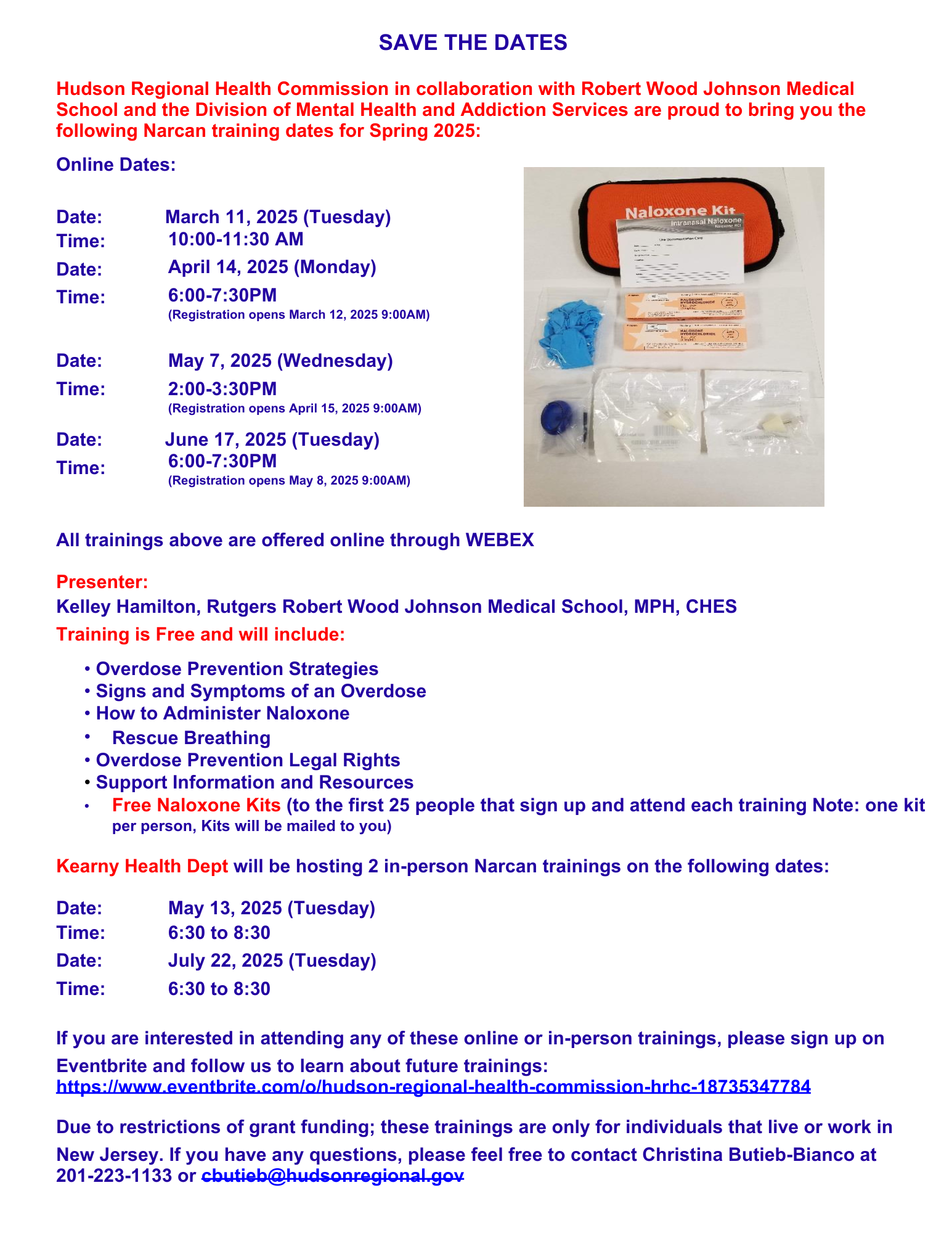 Narcan Training.pdf Free Narcan Training Available - Hudson County Chamber of Commerce