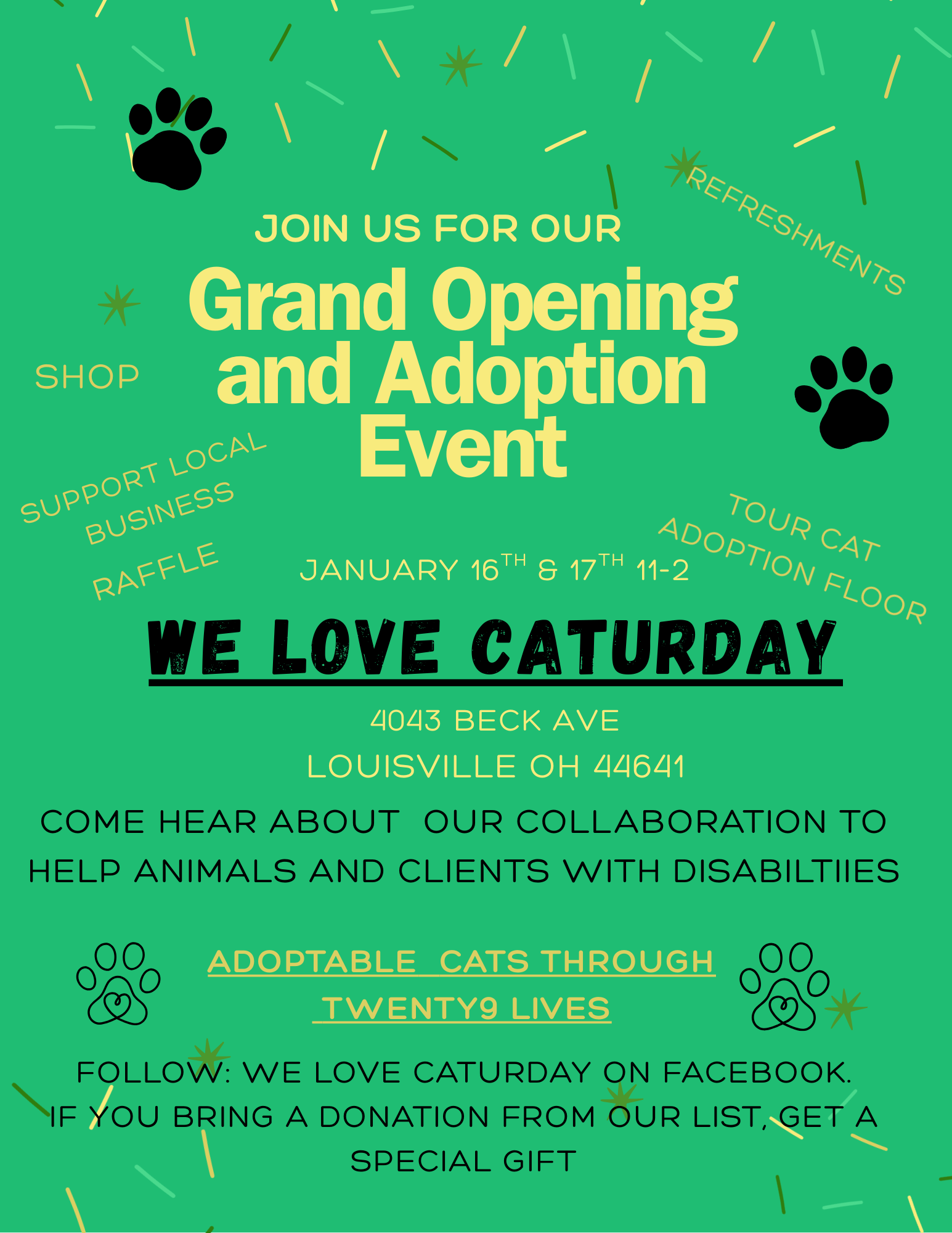 Retail Store Open House Flyer