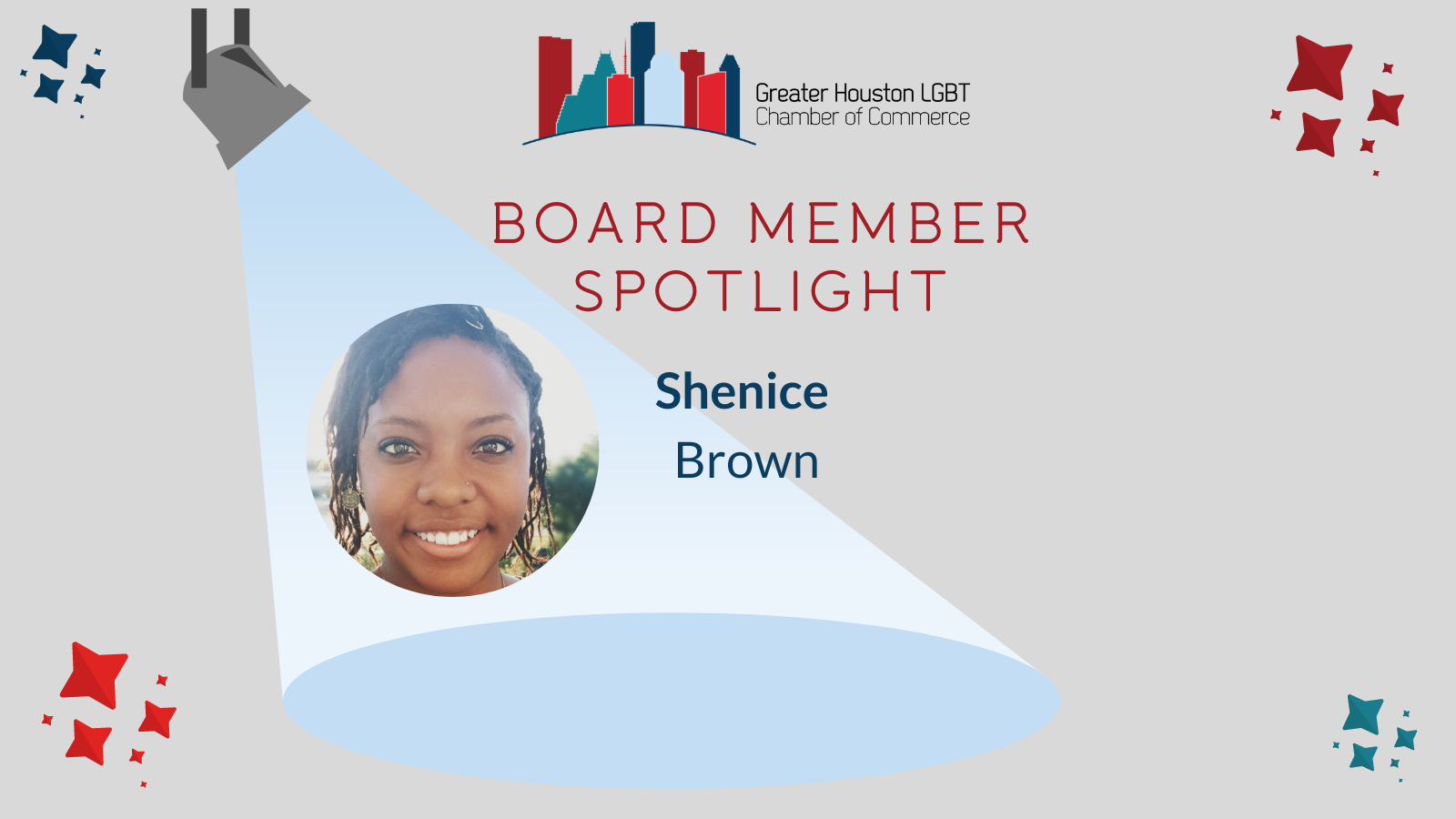 Board Member Spotlight: Shenice Brown, Treasurer - Greater Houston LGBTQ+  Chamber of Commerce