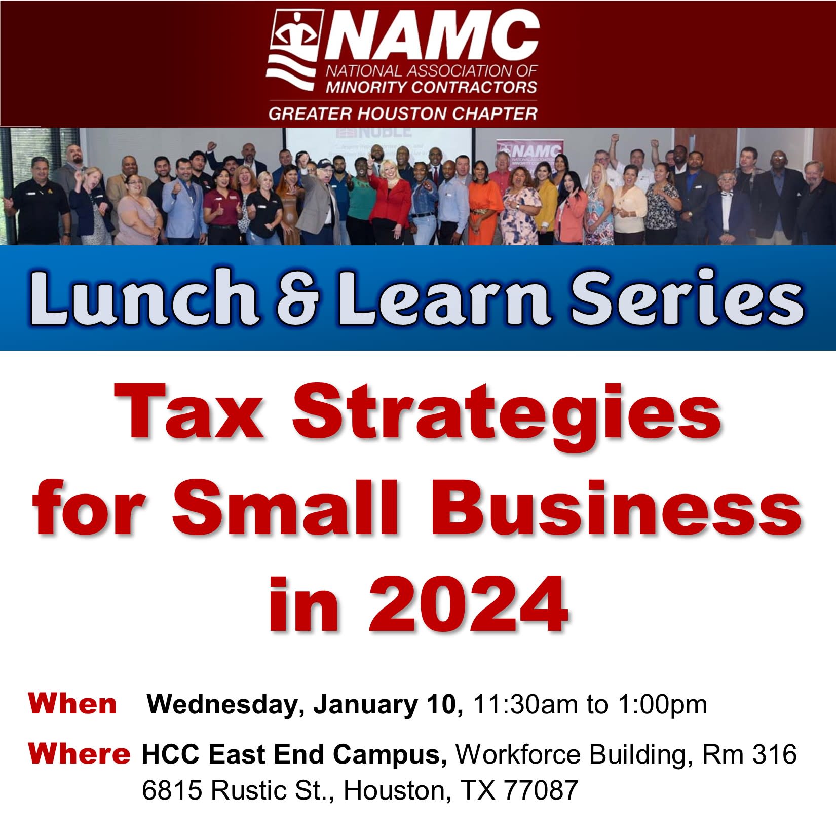 January Lunch & Learn Tax Strategies for Small Business in 2024