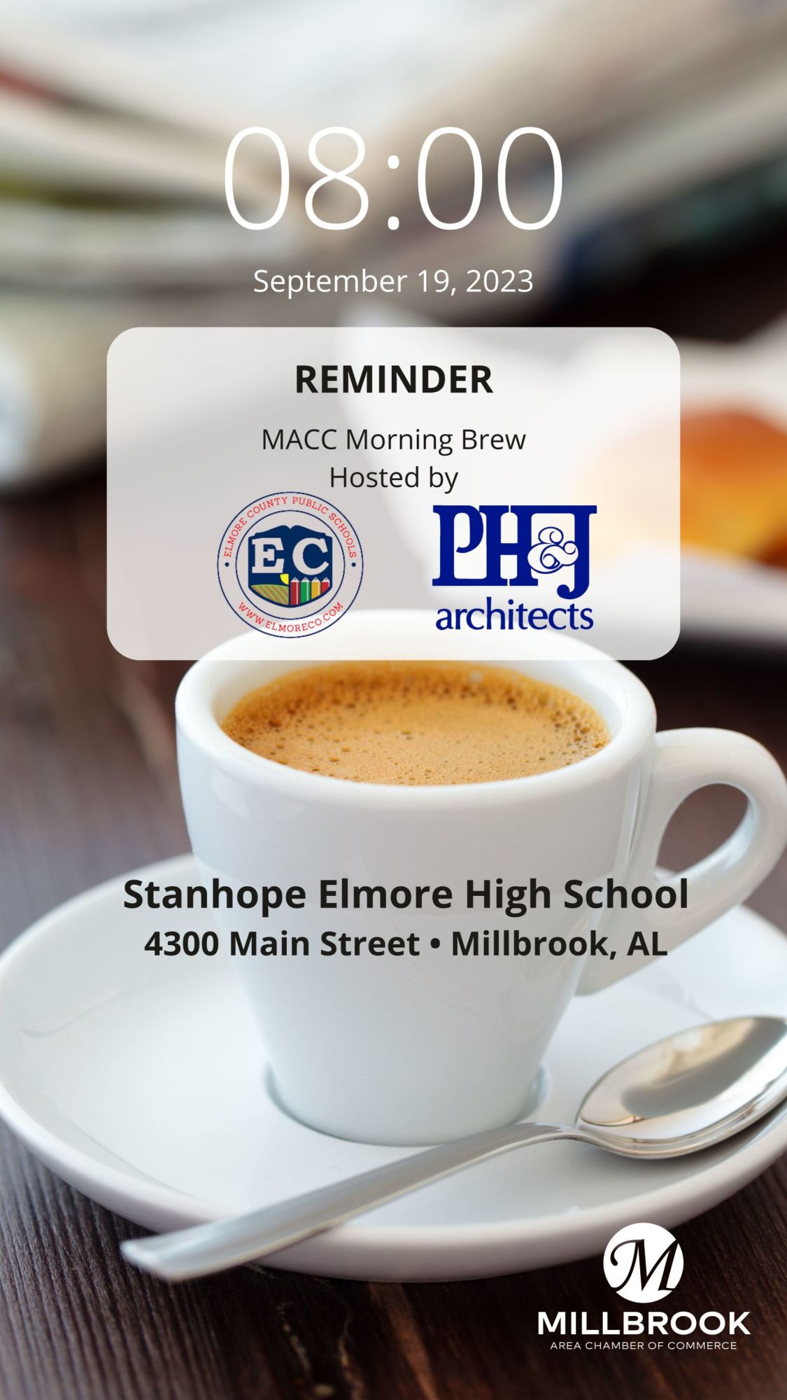 MACC Morning Brew Elmore County Public Schools Millbrook Chamber