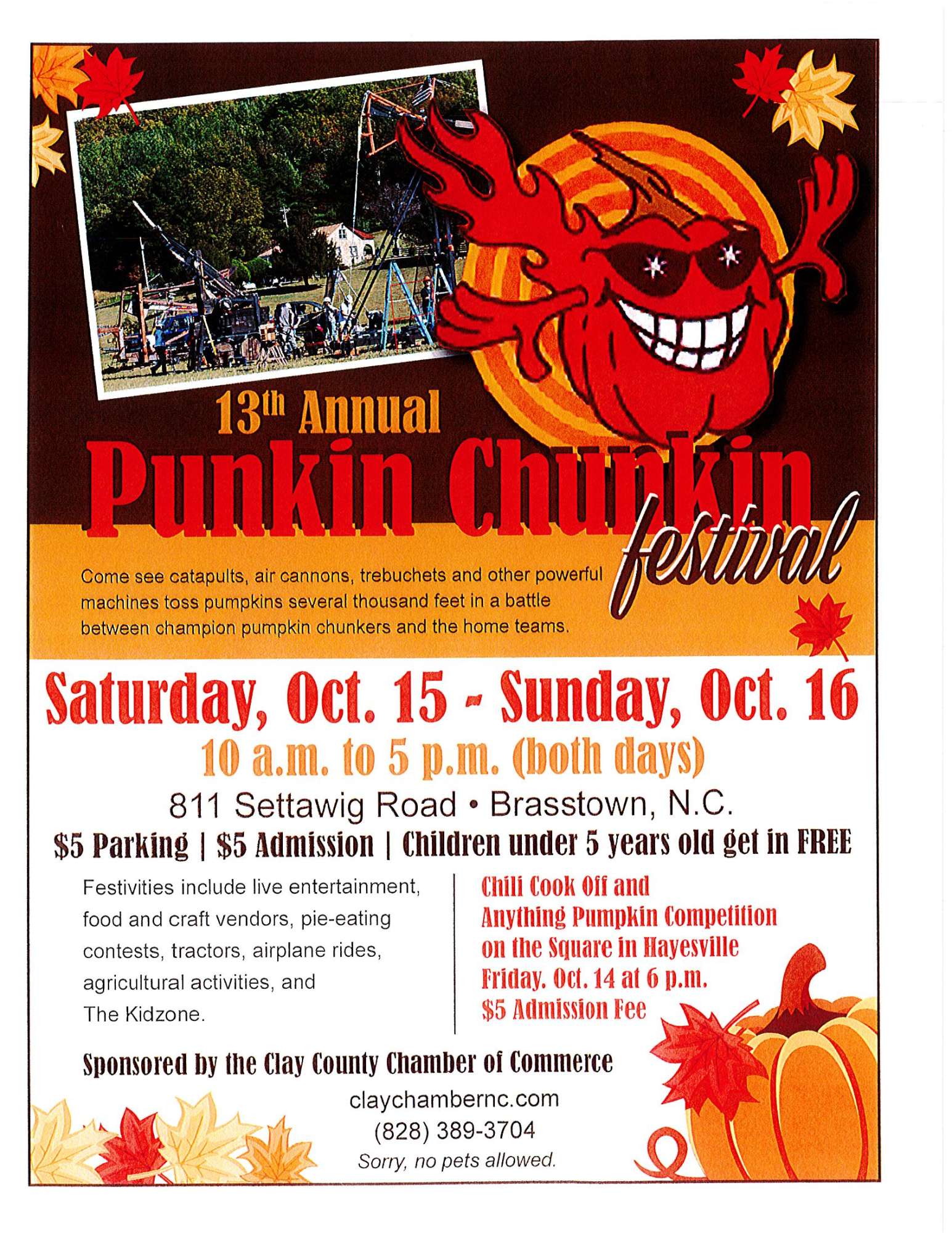 Punkin Chunkin Festival Clay County Chamber of Commerce