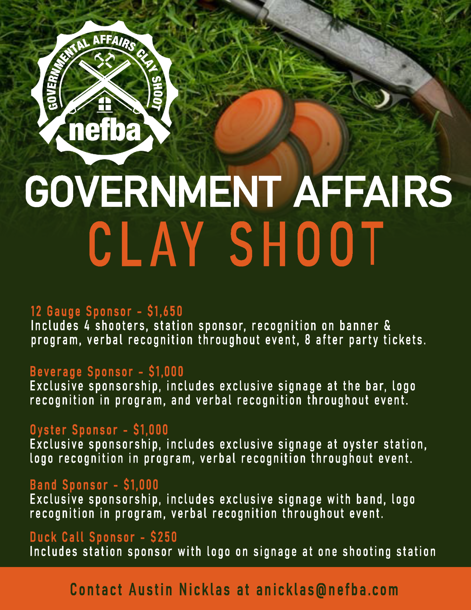 NEFBA Government Affairs Clay Shoot NEFBA