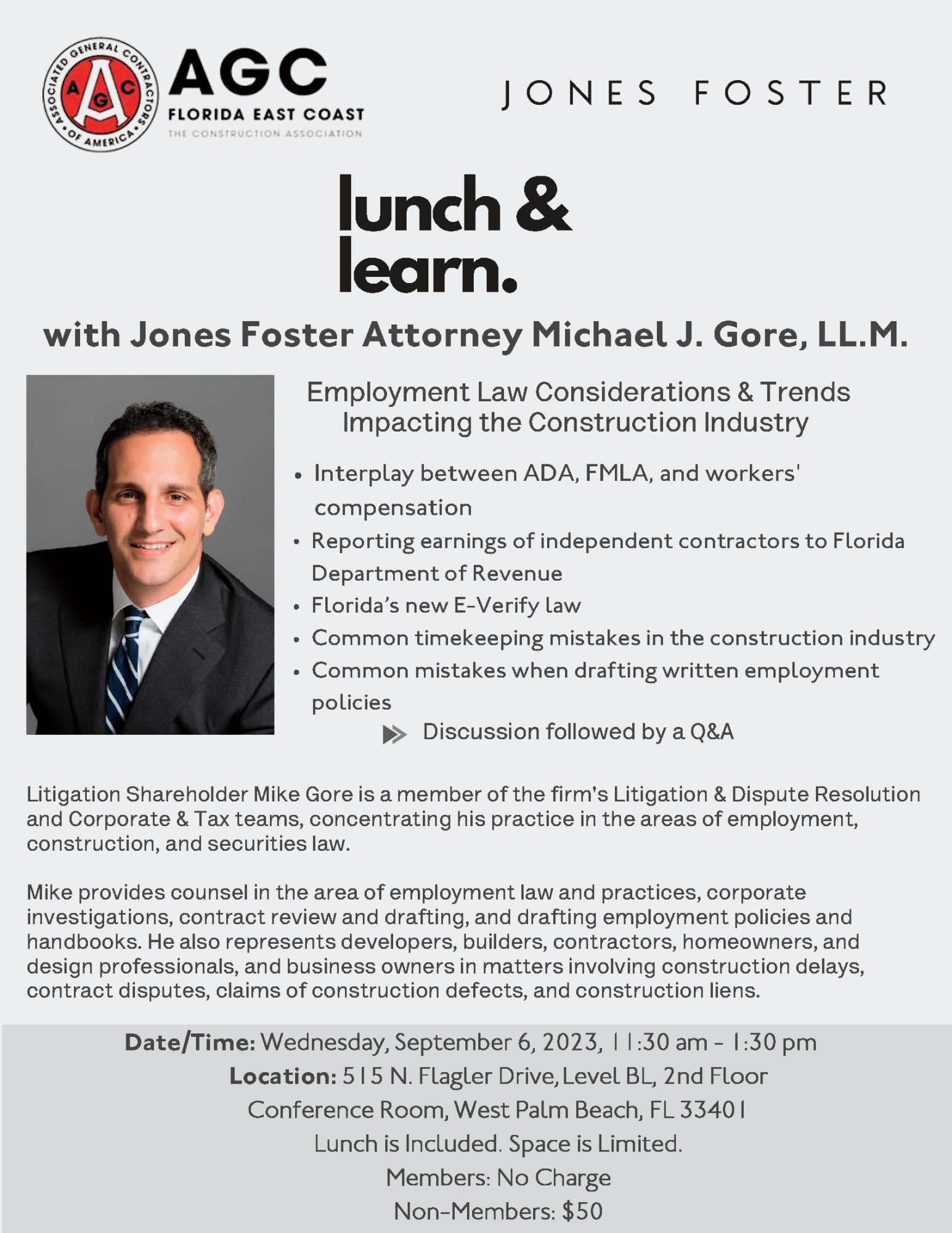 Lunch and Learn Employment Law Considerations & Trends Impacting the