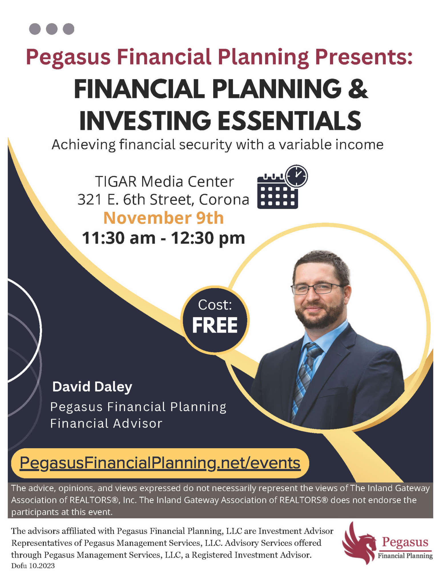 Affiliate Class Financial Planning & Investing Essentials with Pegasus