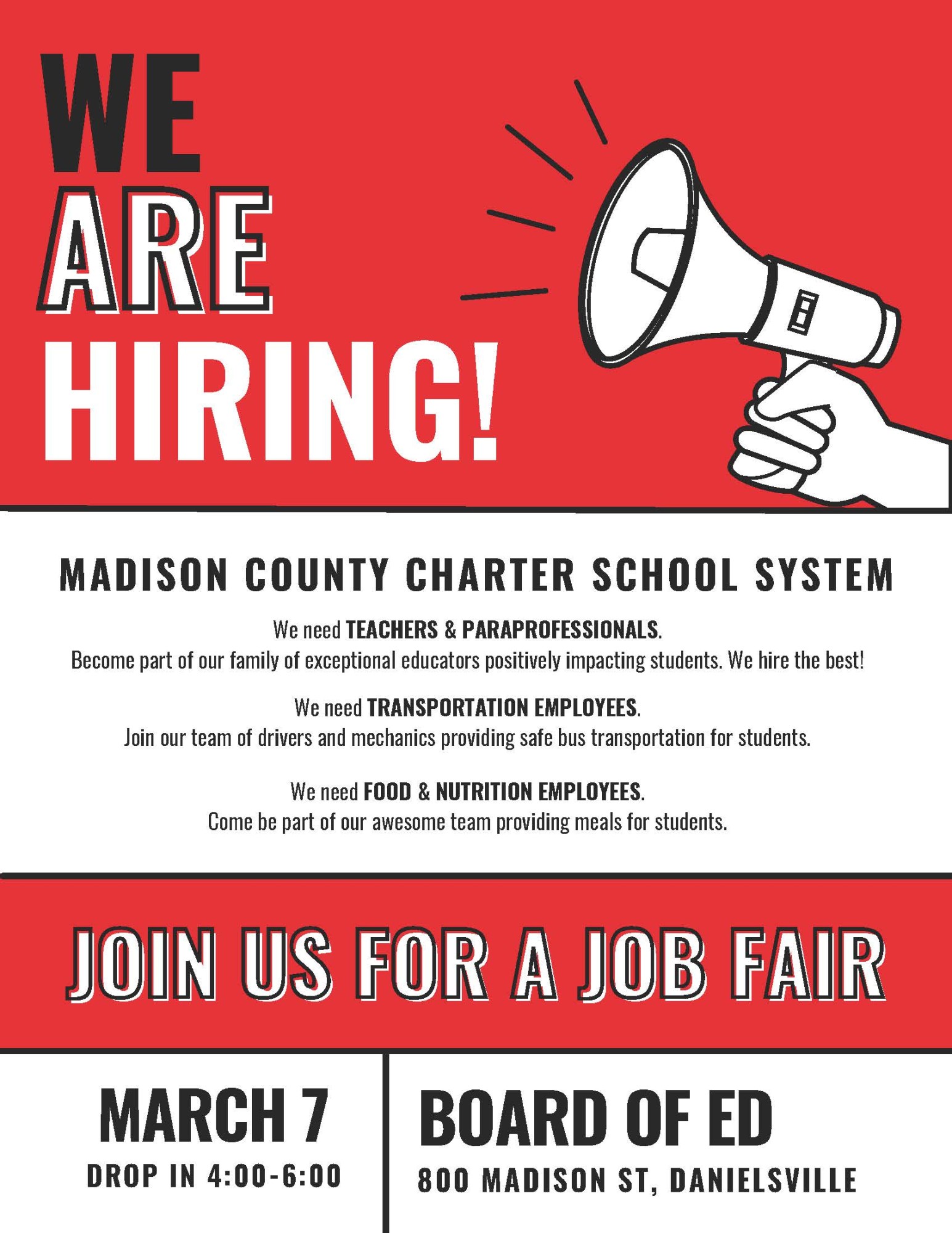 Madison County Charter School System Job Fair Madison County Chamber