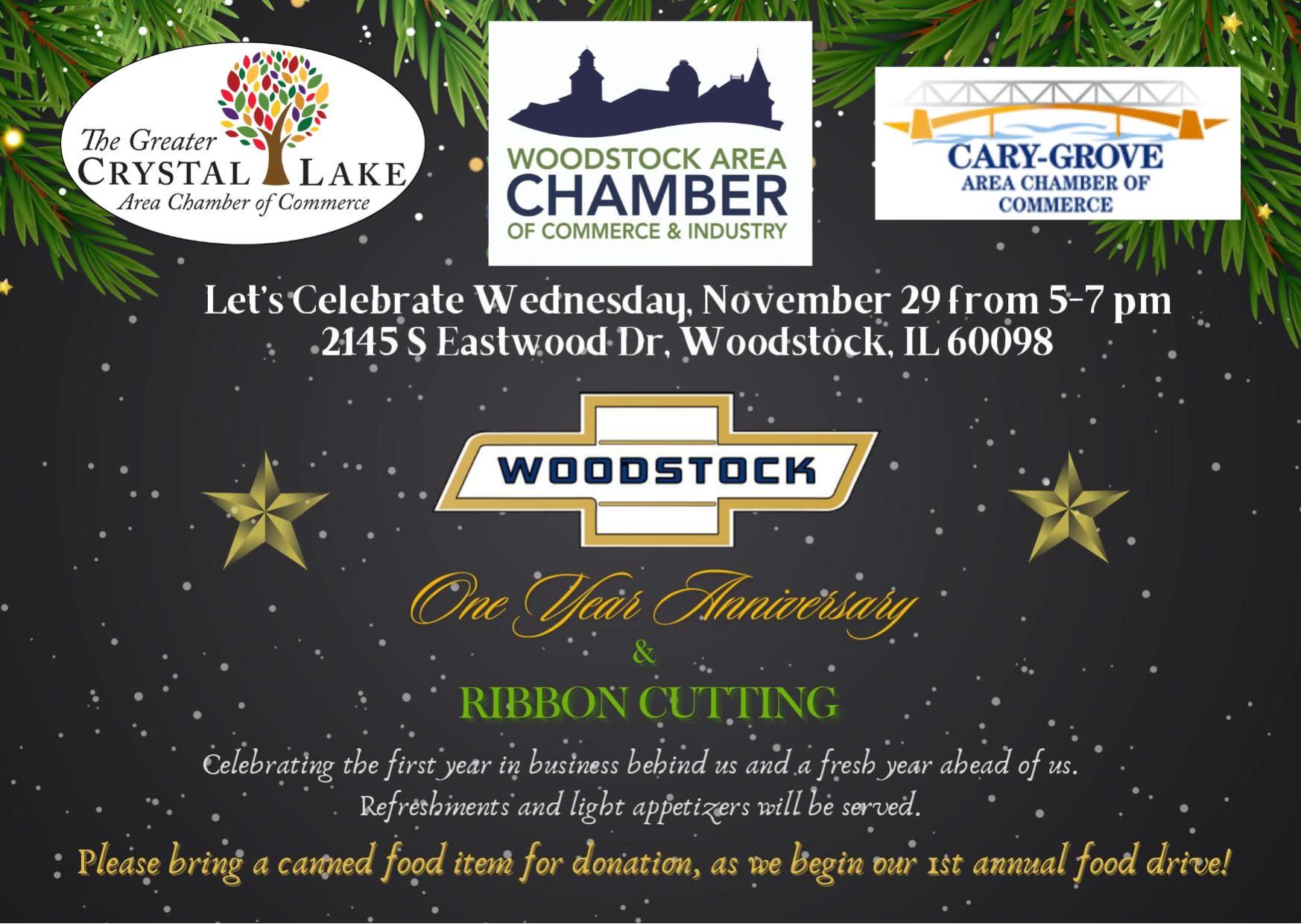Woodstock Chevrolet MultiChamber Ribbon Cutting and Anniversary