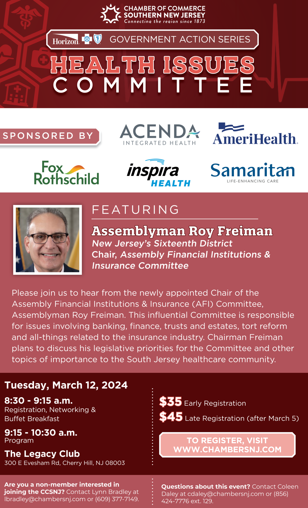 Health Issues Committee - Chamber of Commerce Southern New Jersey - CCSNJ