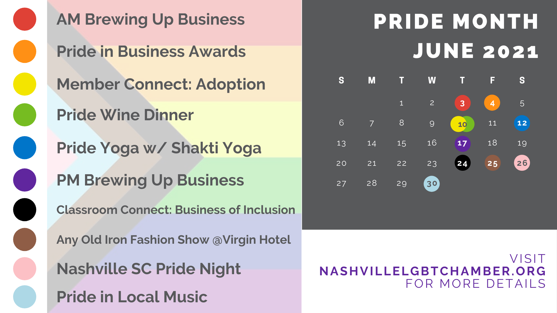 Announcing June Pride Month LGBT Chamber Events