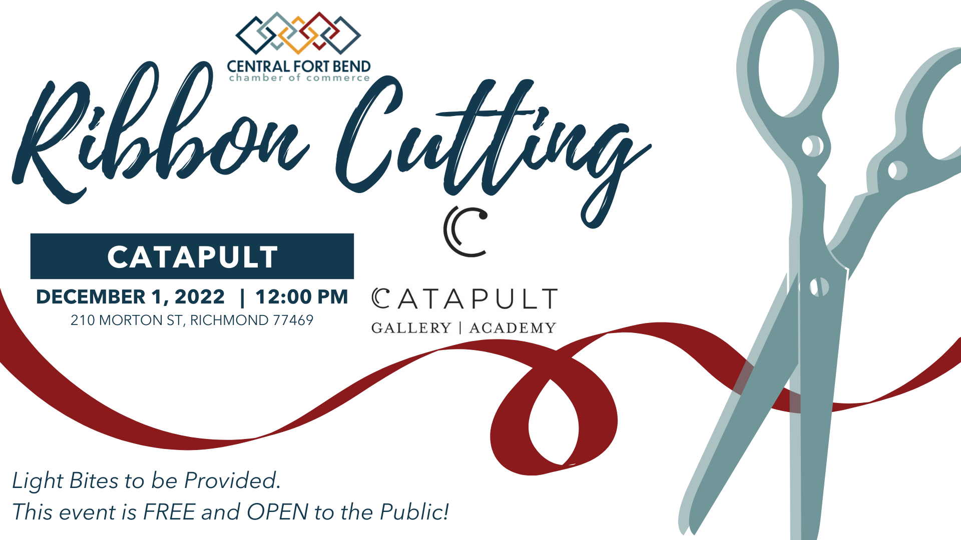 Ribbon Cutting CATAPULT gallery academy Central Fort Bend Chamber
