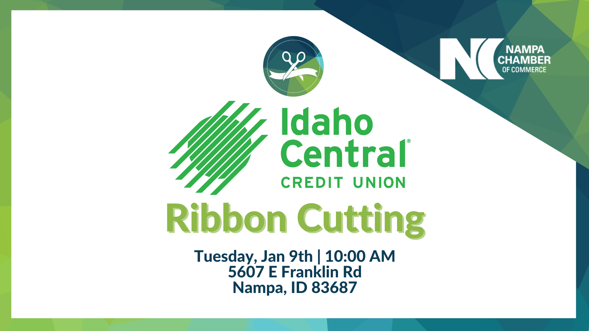 Ribbon Cutting - Idaho Central Credit Union - Nampa Chamber of Commerce