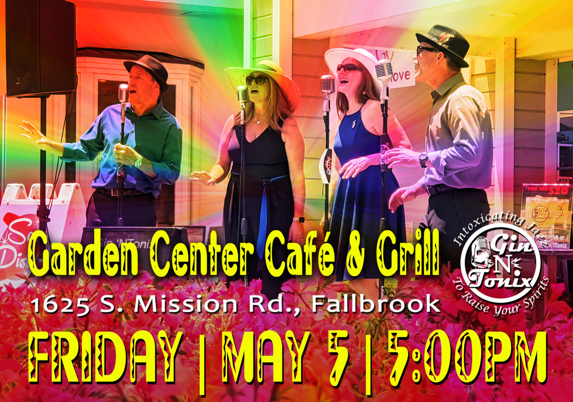 Gin 'NTonix perform at the Garden Center Cafe and Grill on 5/5/23