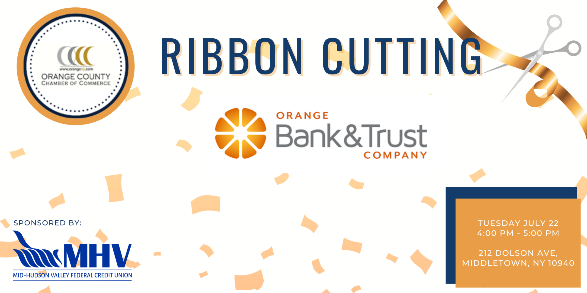 Bank Ribbin Ribbon Cutting: Orange Bank & Trust