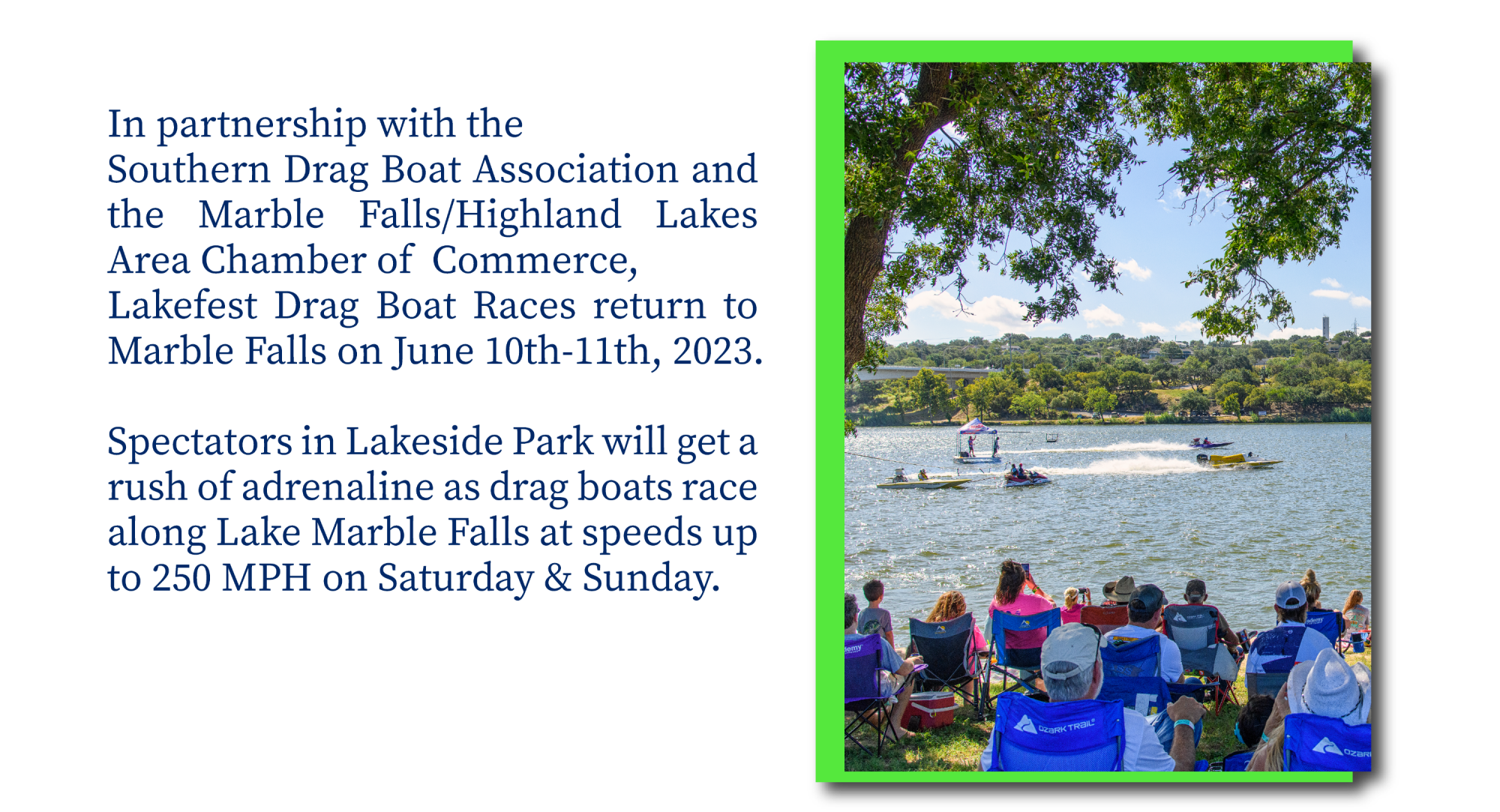 Lakefest Drag Boat Races 2023 Marble Falls / Highland Lakes Area