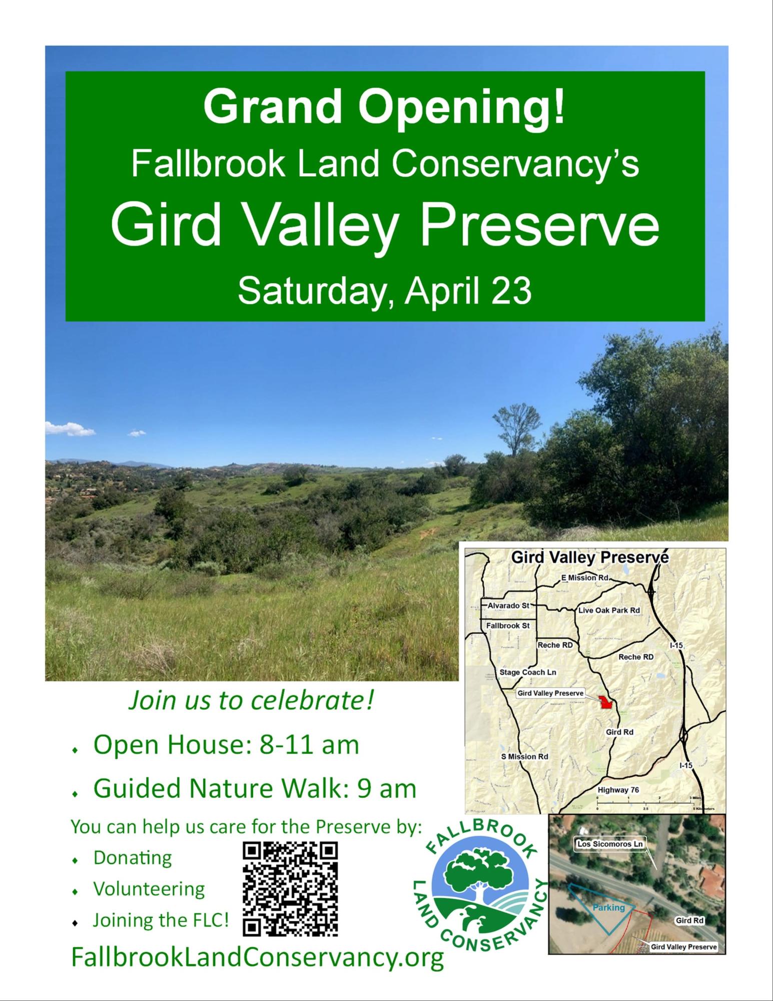 Grand Opening! Fallbrook Land Conservancy's Gird Valley Preserve