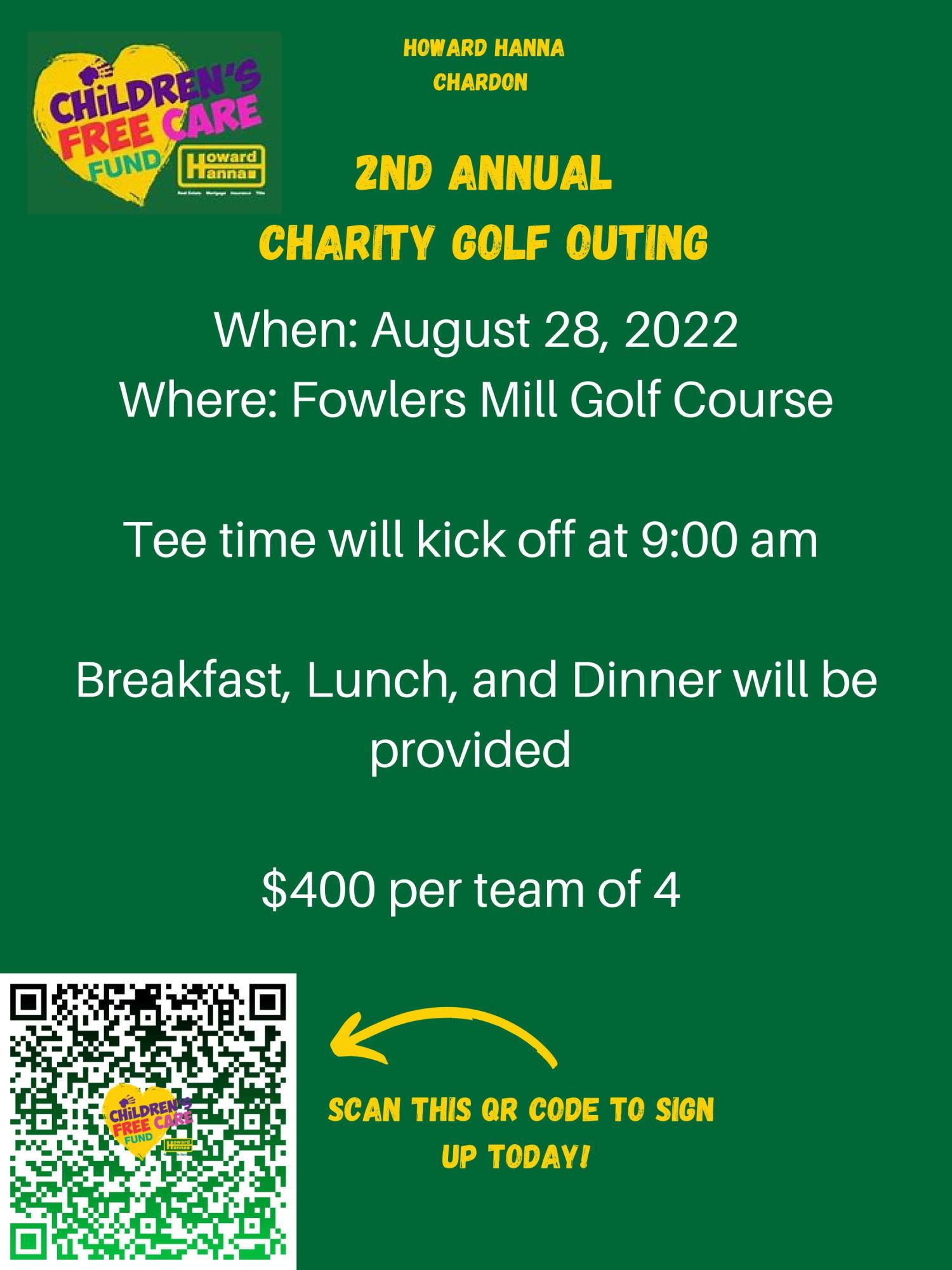 Chardon Howard Hanna 2nd Annual Charity Golf Outing Chardon Area Chamber of Commerce