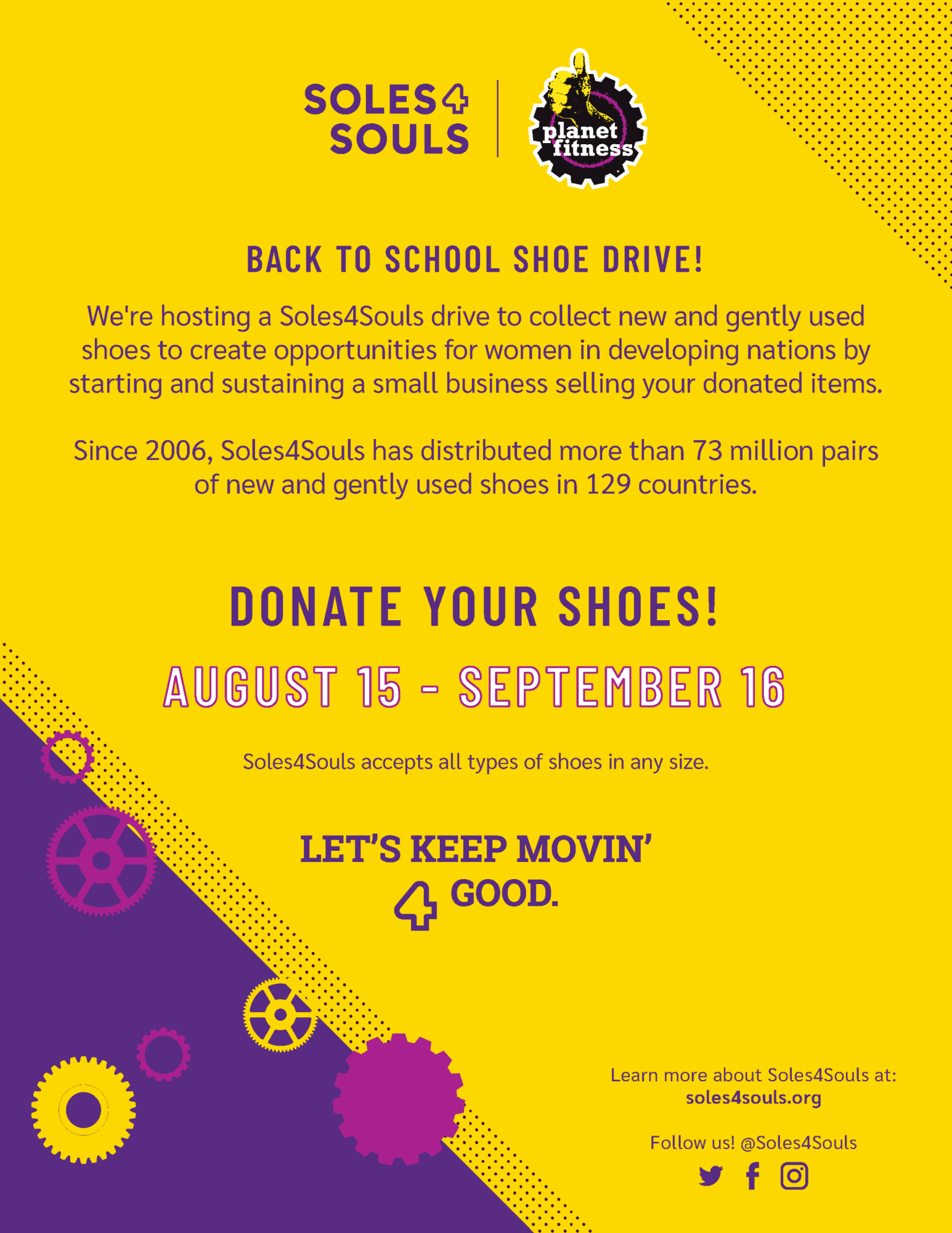 Shoe drive for Soles4Souls