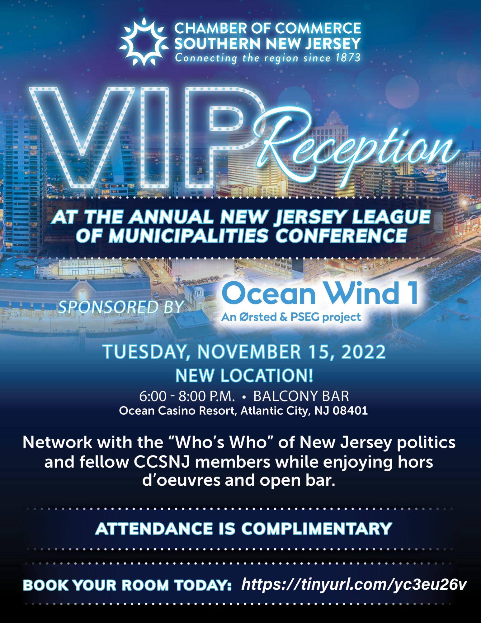 VIP League Reception - Chamber of Commerce Southern New Jersey