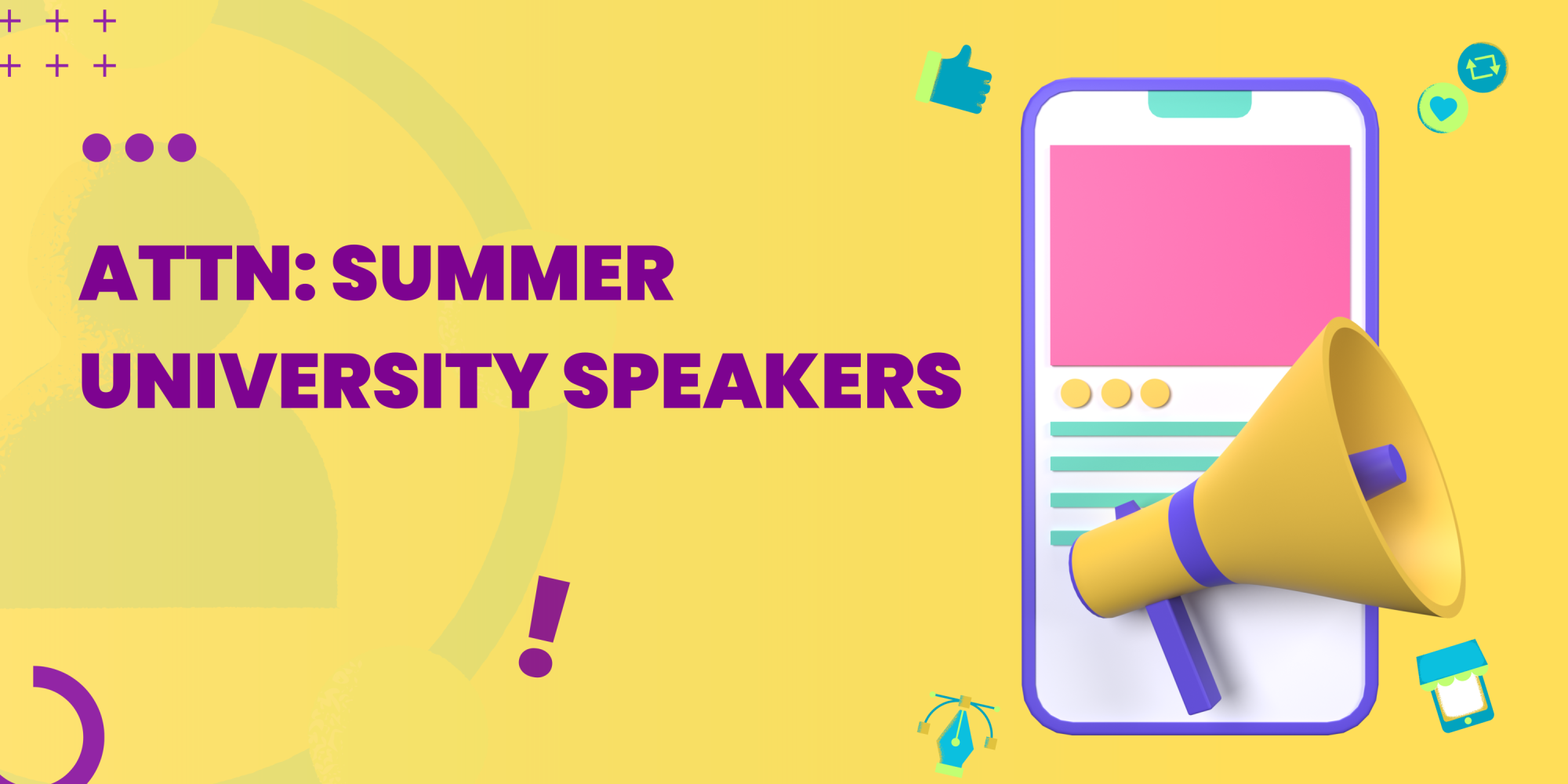 SUMMER UNIVERSITY SPEAKERS