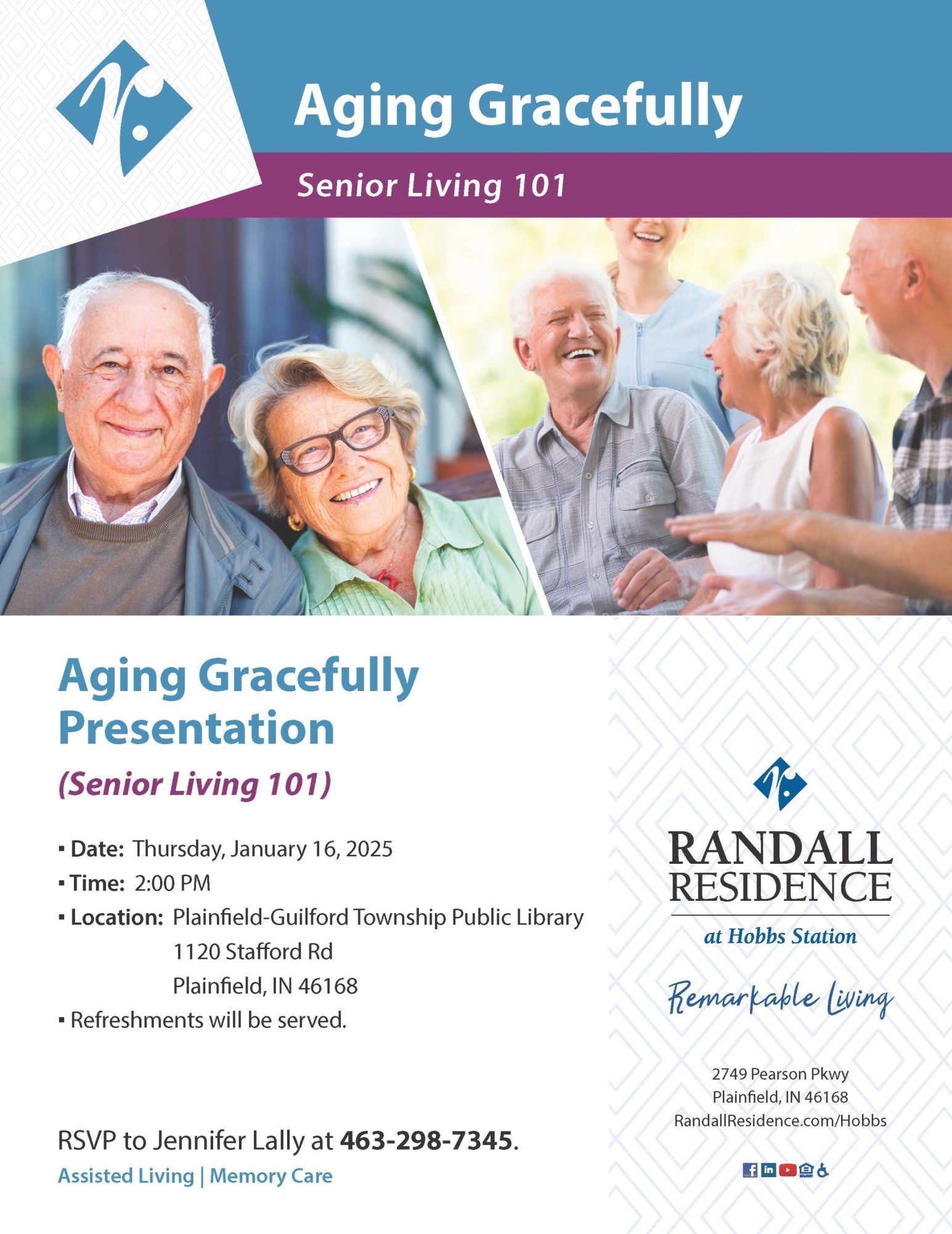Aging Gracefully Presentation (Senior Living 101) - Plainfield Chamber ...