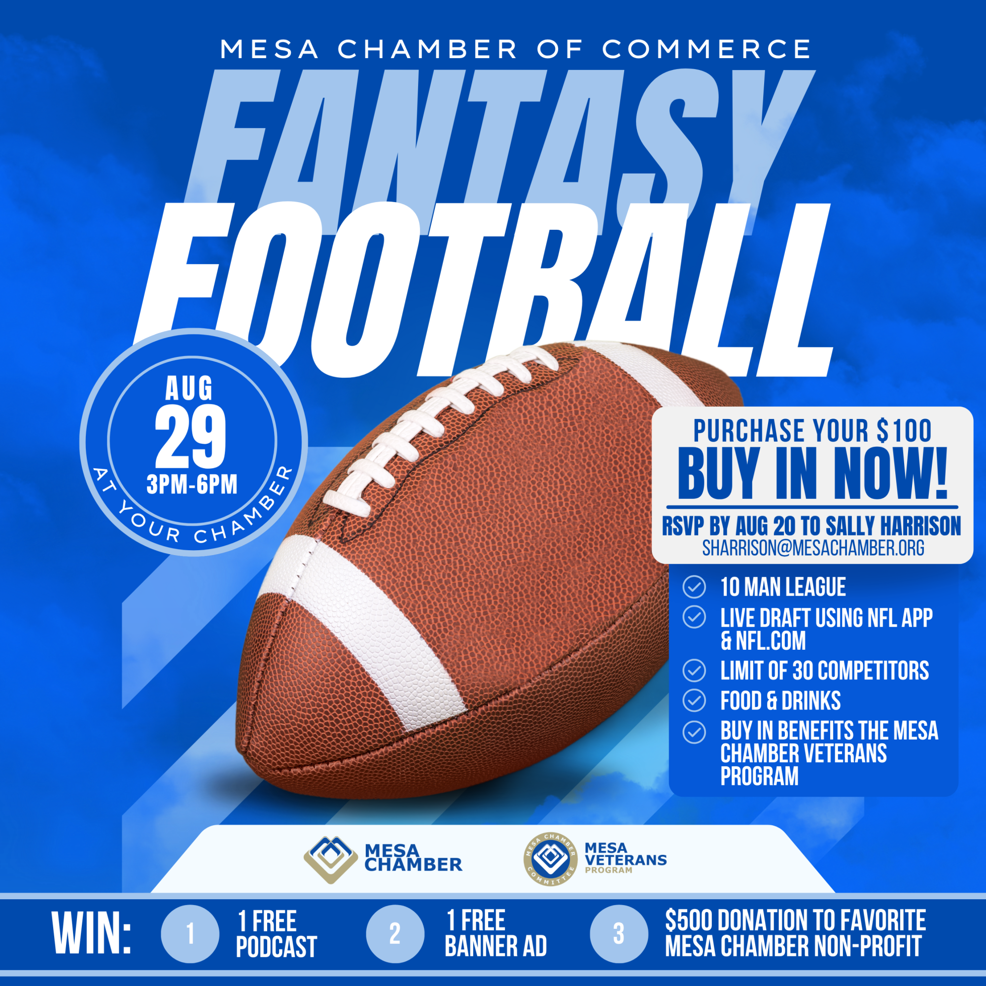 Mesa Chamber 2025 Fantasy Football Draft Party - Mesa Chamber of Commerce