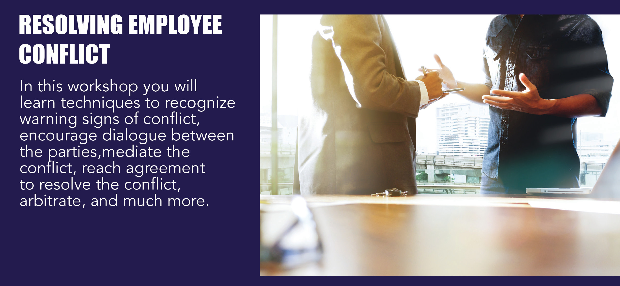 RESOLVING EMPLOYEE CONFLICT SEMINAR Midwest Food Processors Association