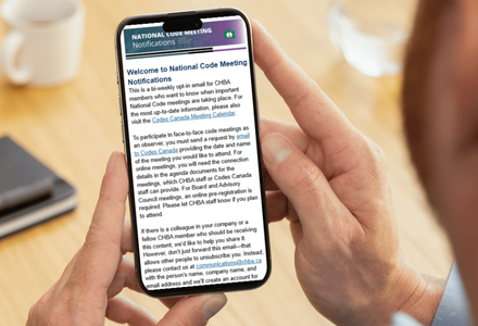 Code Notification email on mobile
