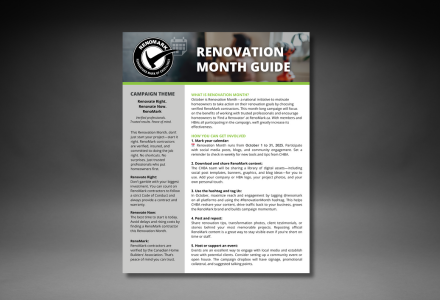 Renovation month guide