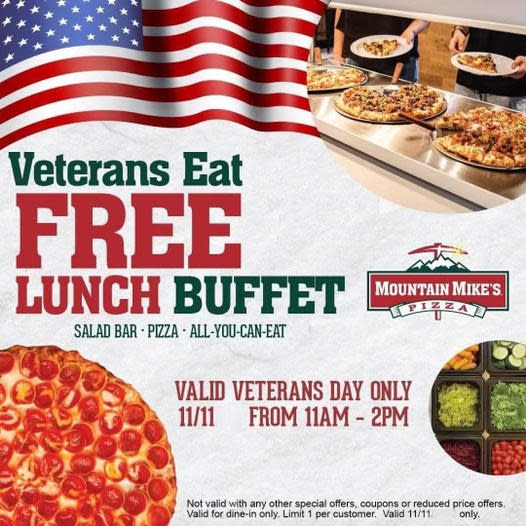 Veterans Eat Free Lunch Buffet Fallbrook Chamber of Commerce