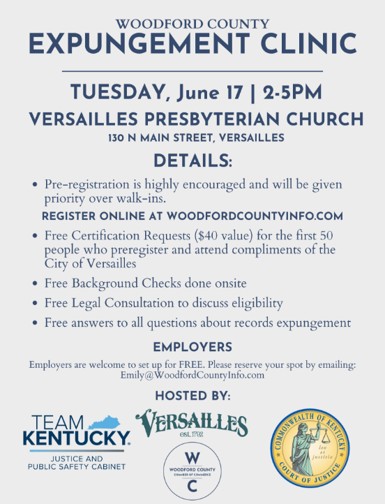 Expungement Clinic Woodford County Chamber of Commerce