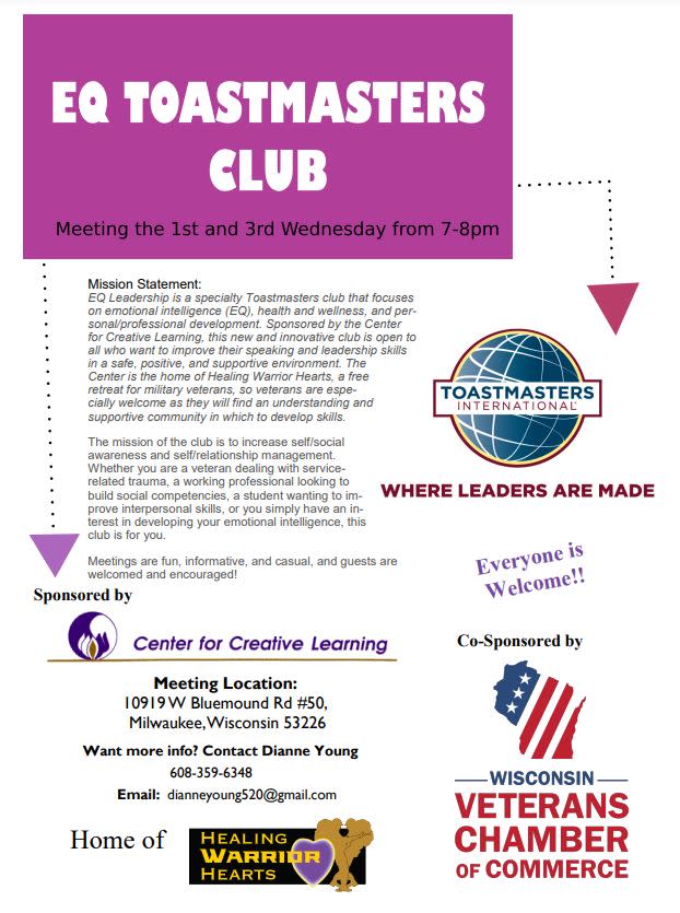 EQ Toastmasters Club default Wisconsin Veterans Chamber of Commerce