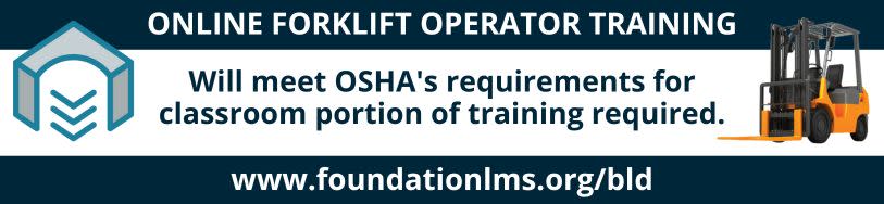 Foundations Online Forklift Operator Training