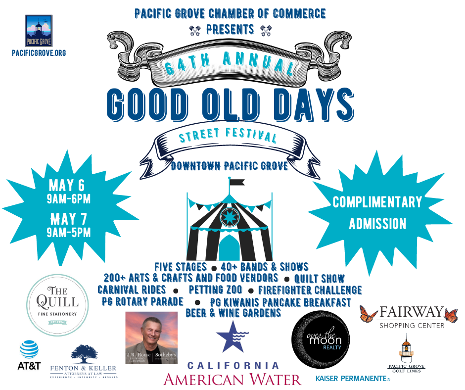 64th Annual Good Old Days Street Festival Pacific Grove Chamber of