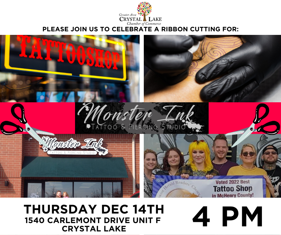 Monster Ink Tattoo & Piercing Studio Ribbon Cutting Celebration Events