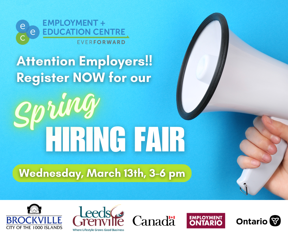 2024 Spring Hiring Fair Brockville Chamber of Commerce Event Calendar