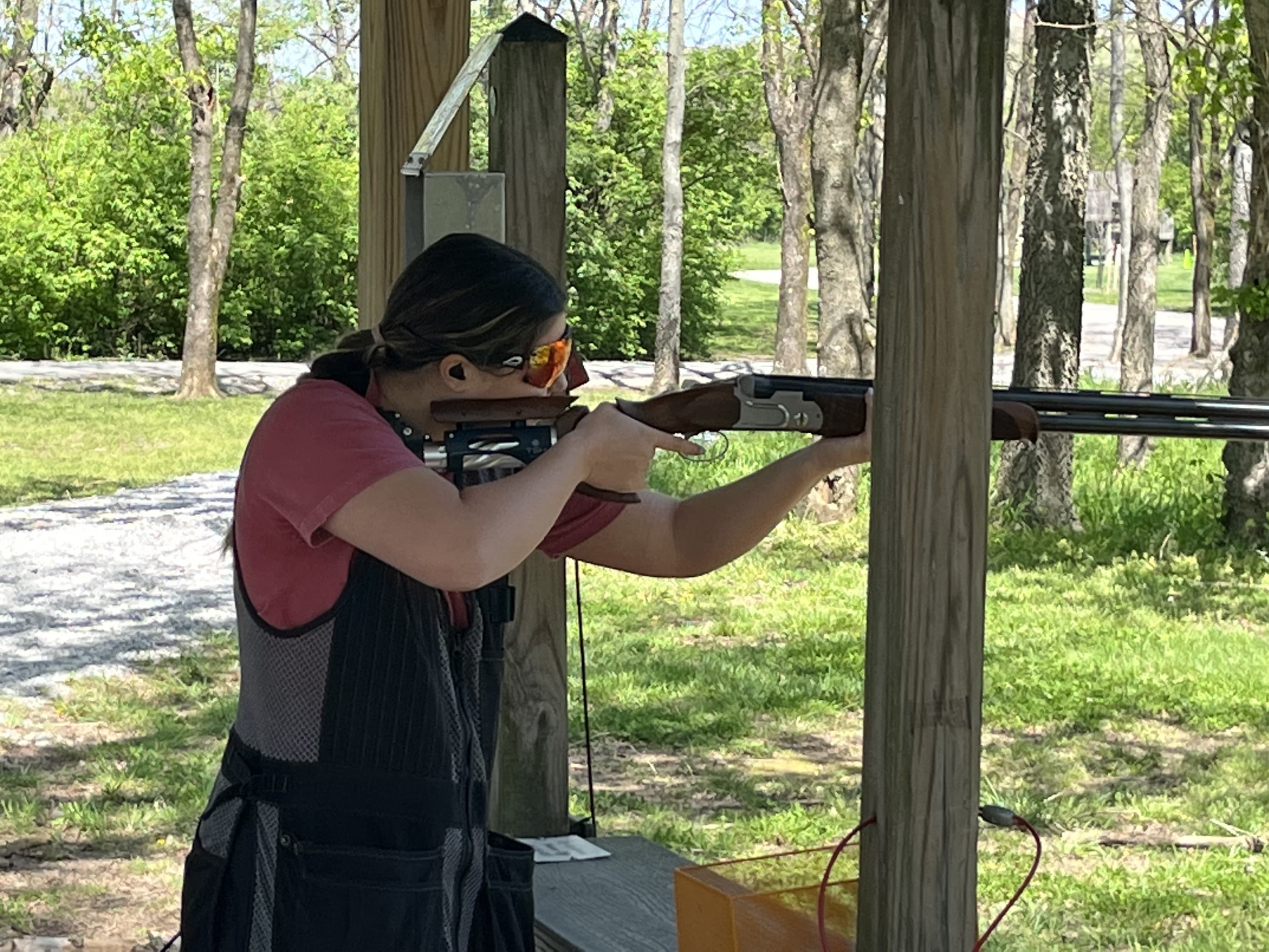 TTA Sporting Clay Shoot participants on the course
