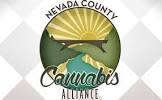 Nevada County Cannabis Alliance logo with the sun rays on top, a bridge and the river under