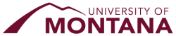 University of Montana Logo with mountain icon