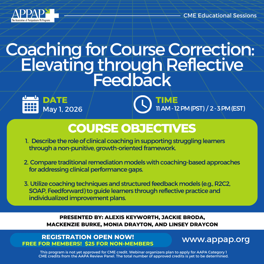 APPAP CME Educational Series Cover Photo