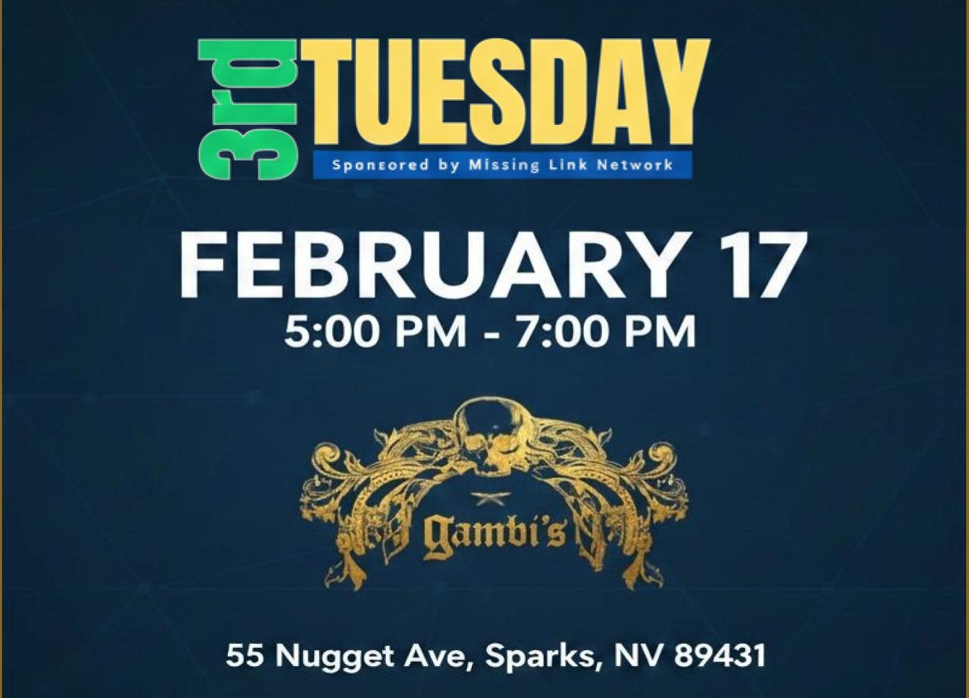 3rd Tuesday Networking powered by Missing Link Network