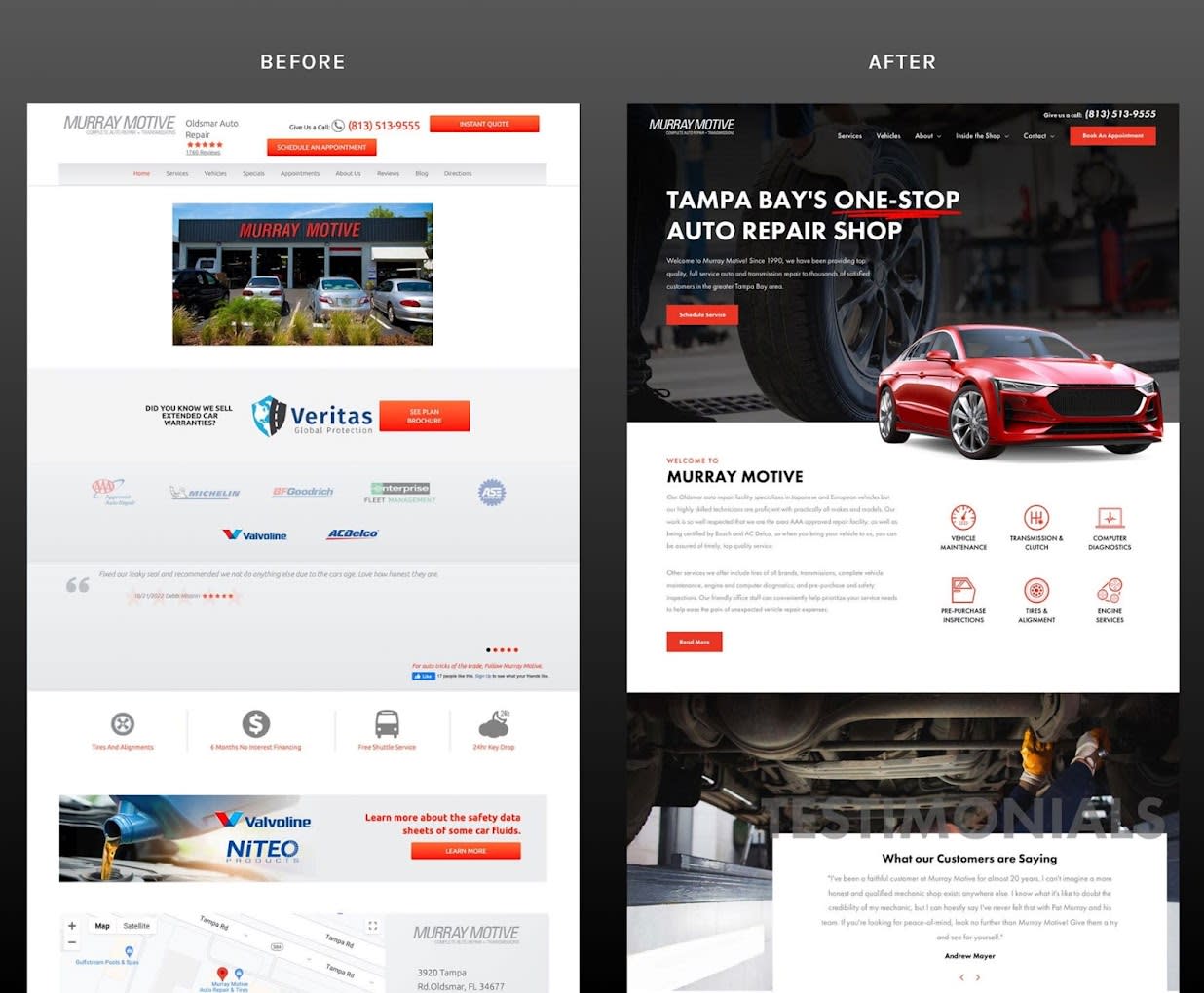 Website Before & After