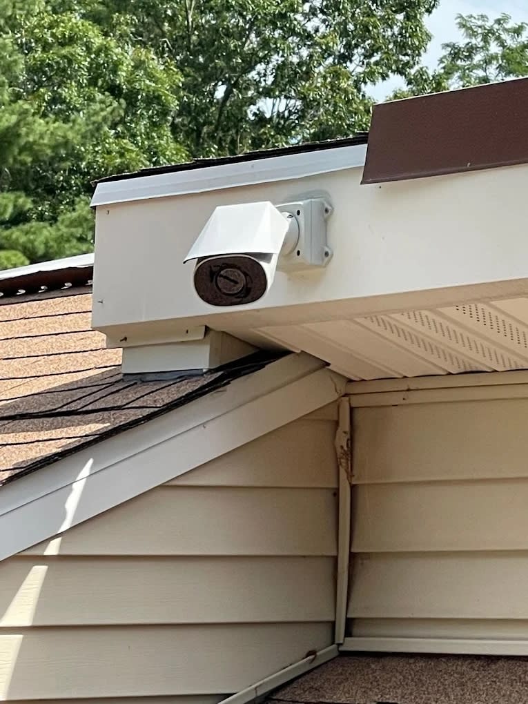 bullet camera installed