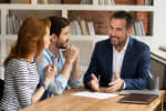 John Trapasso meeting with homeowners for a complimentary home evaluation.