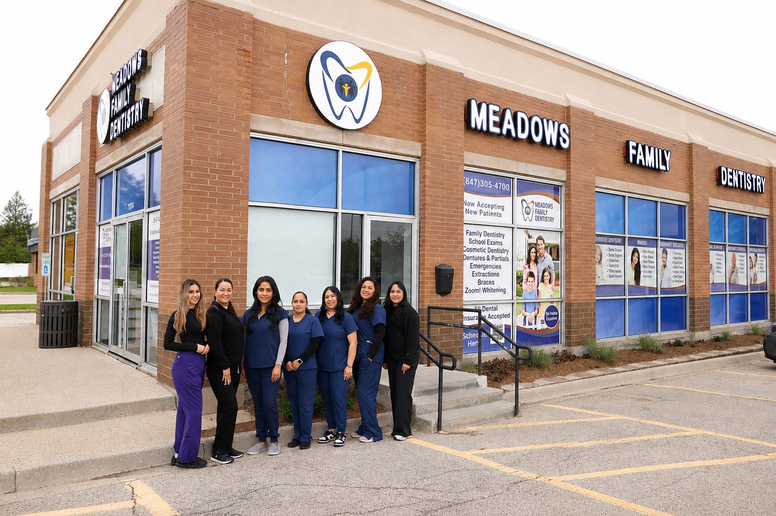 Meadows Family Dentistry dental team