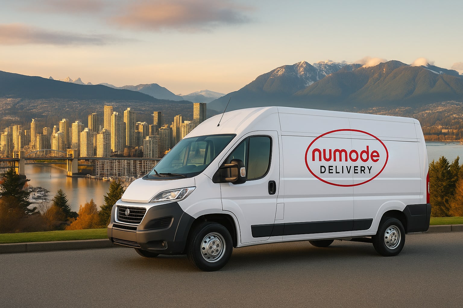 Numode Delivery Van prepared to deliver the day's orders