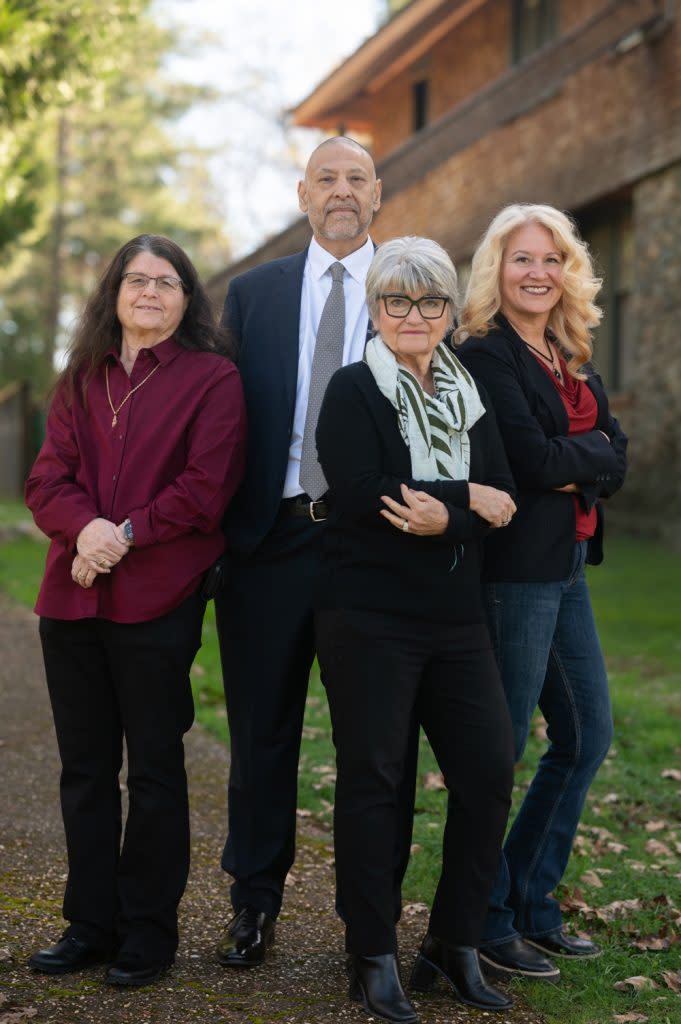 Tina Skrukrud (from left to right), Anthony Garcia, Kim Wydra, Susie Bell- Mortgage Specialists of the Verger Team